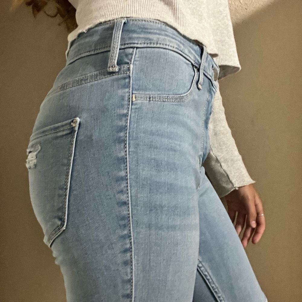 Hollister Blue Skinny Jeans Classic Denim Style - Picture 4 of 6